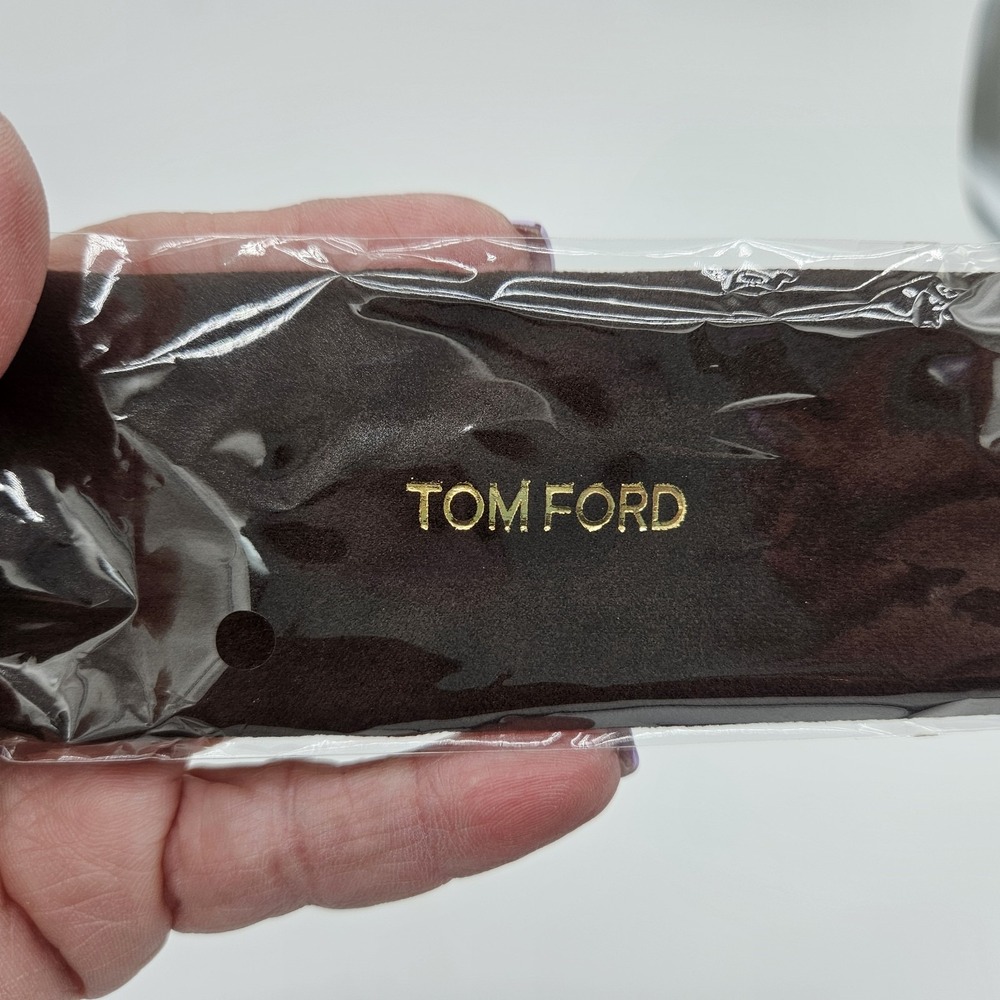 Tom Ford Authentic Microfiber Eyeglass Cloth Brown 6"x6"